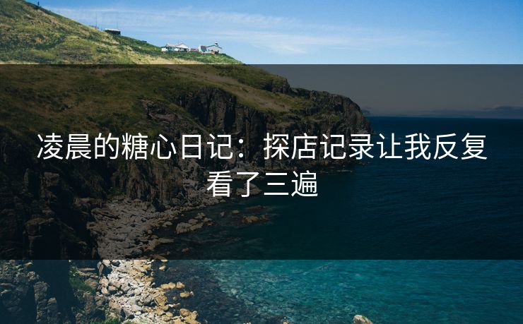 凌晨的糖心日记：探店记录让我反复看了三遍