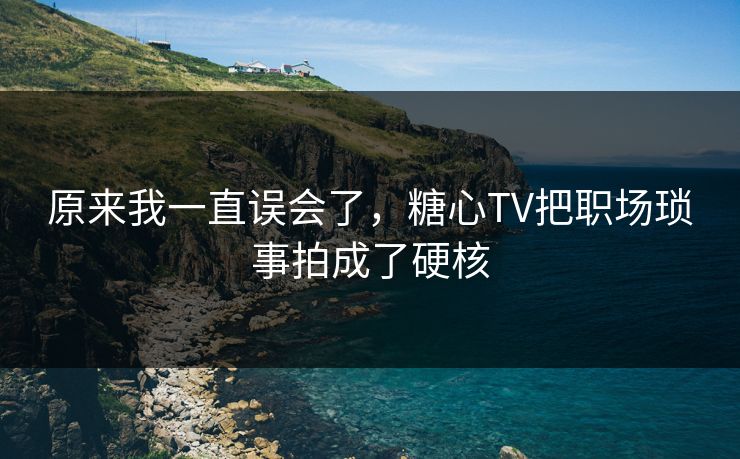 原来我一直误会了，糖心TV把职场琐事拍成了硬核